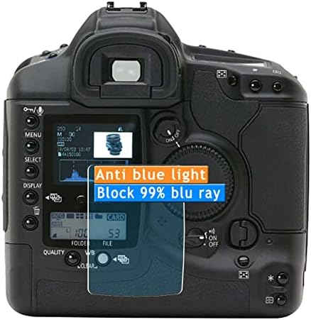 Vaxson 3-Pack Anti Anti Blue Light מגן, תואם למדבקת מגני TPU של Canon EOS 1DS TPU [זכוכית לא מזג]